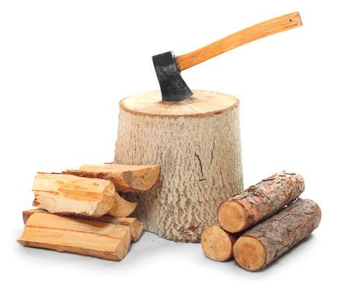 Sacs à bois de chauffage d'une corde pour sécher et livrer le bois