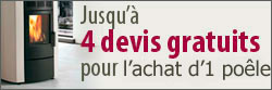 jusq'à 4 devis gratuits pour votre poêle