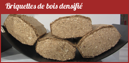 Briquette de bois densifié par département